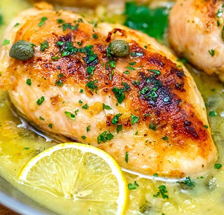 پخت آسان پیکاتای مرغ با لیمو مایر برای وعده افطار