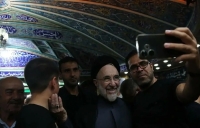 سلفی محمد خاتمی در عزاداری شب تاسوعا