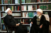 دیدار رییس قوه قضاییه با آیت‌الله نوری همدانی در سفر به قم